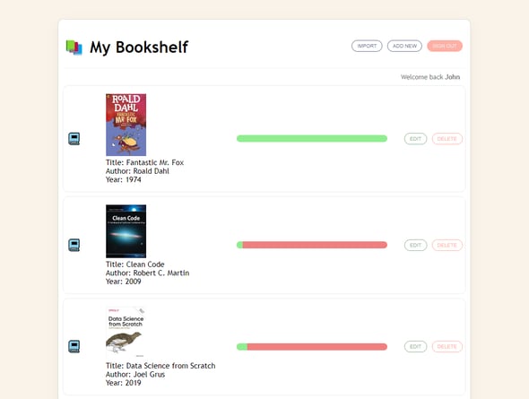 Bookshelf App Screenshot
