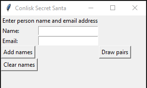Secret Santa GUI v1 Screenshot